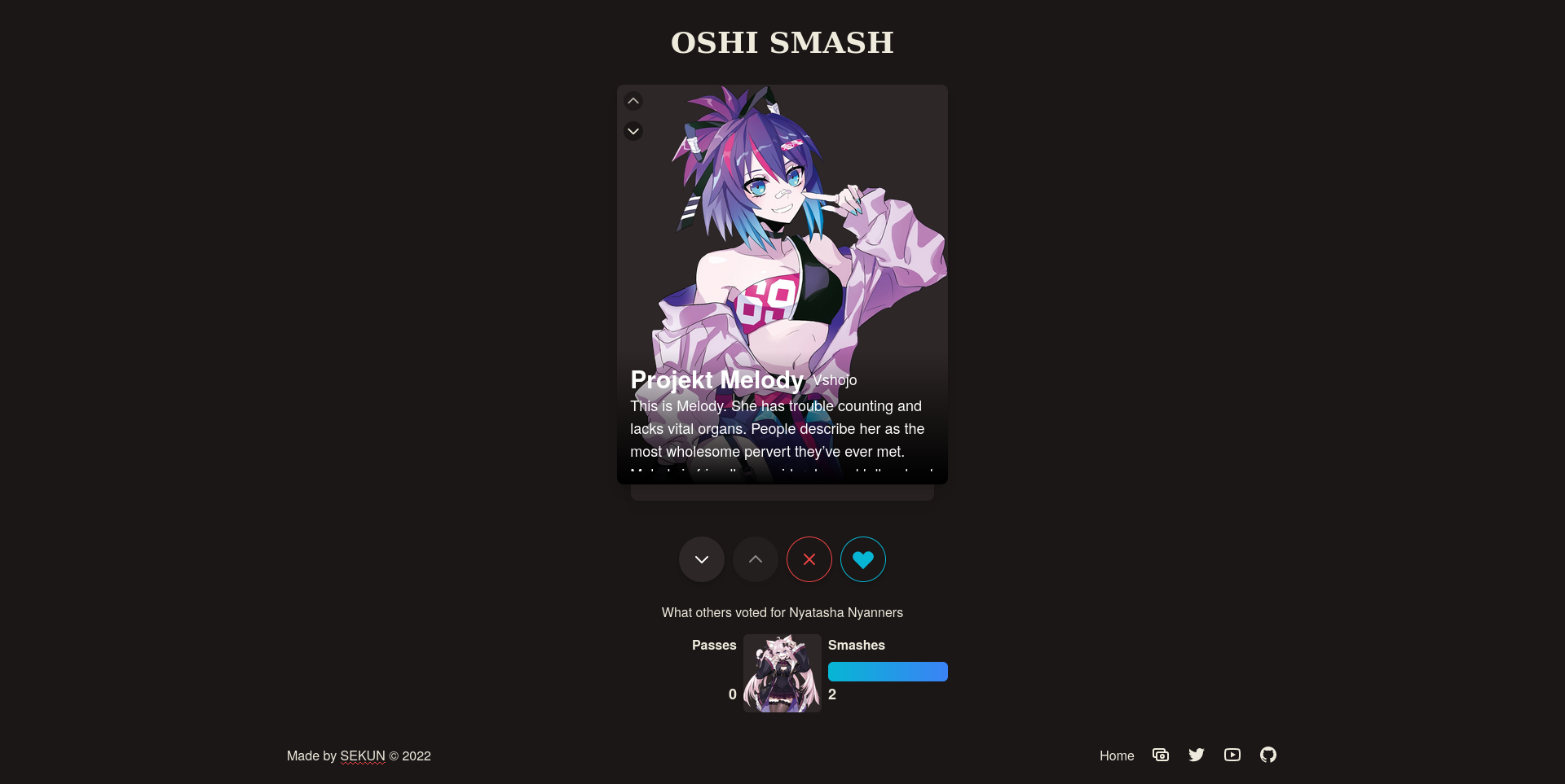 A photo of the project called oshismash