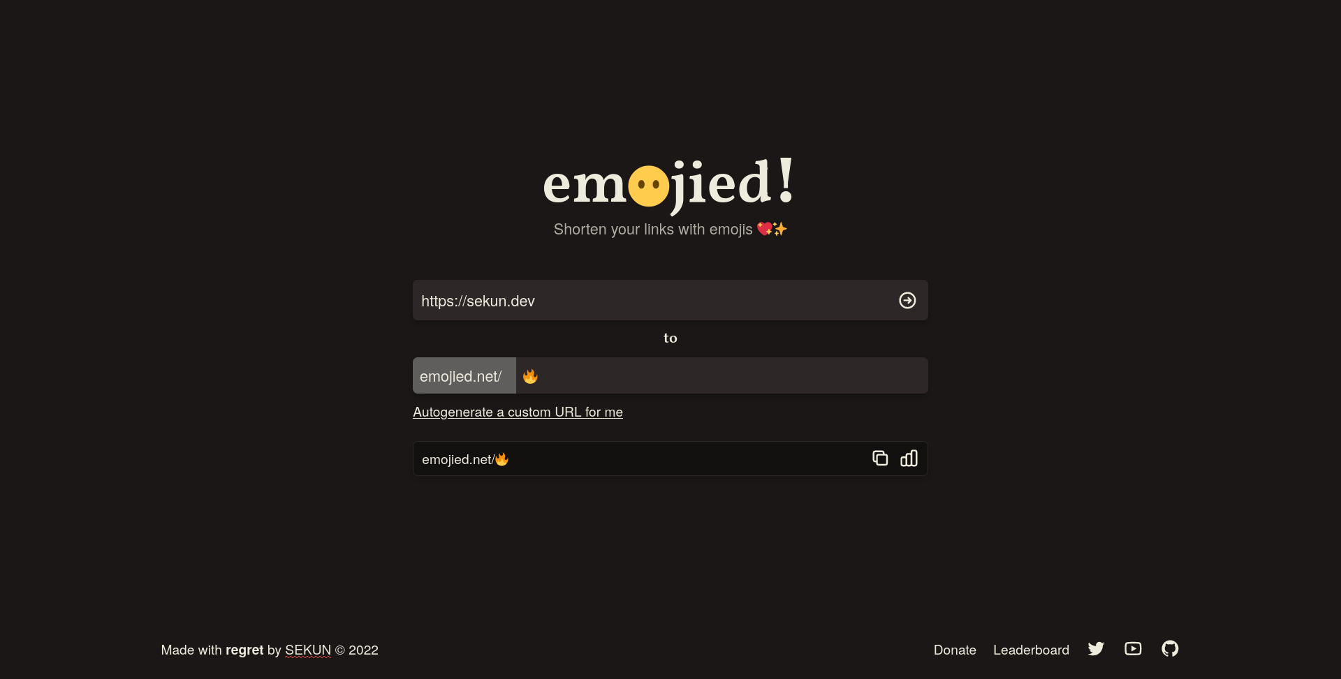A photo of the project called emojied
